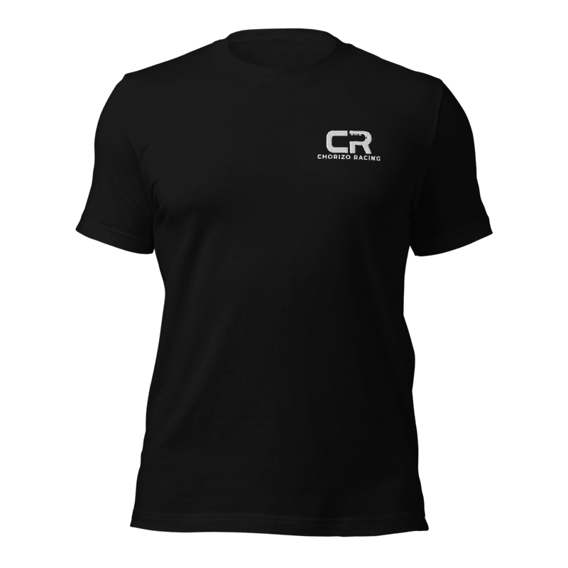 Chorizo Racing – Signature Embroidered Logo Tee (Black)