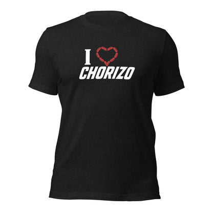 I ❤️ Chorizo – Funny Racing T-Shirt - White Letters
