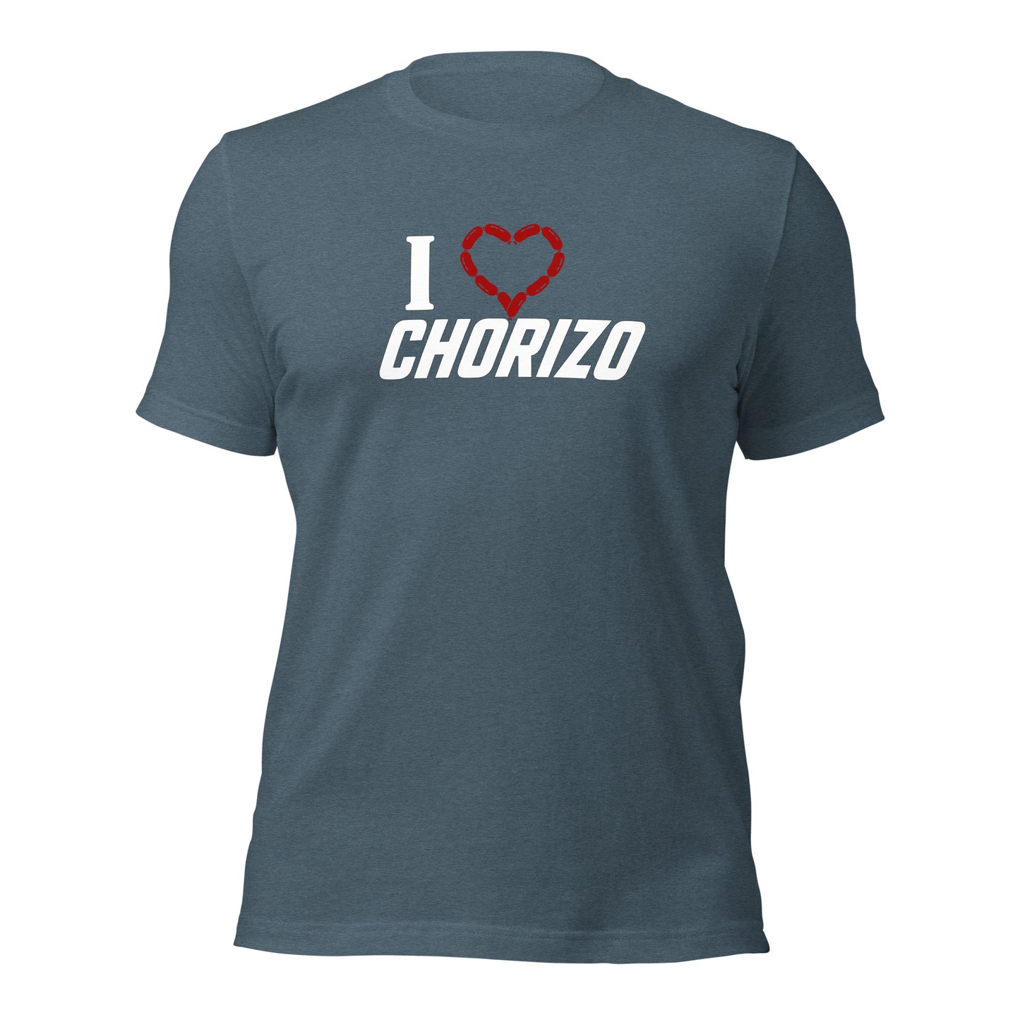 I ❤️ Chorizo – Funny Racing T-Shirt - White Letters