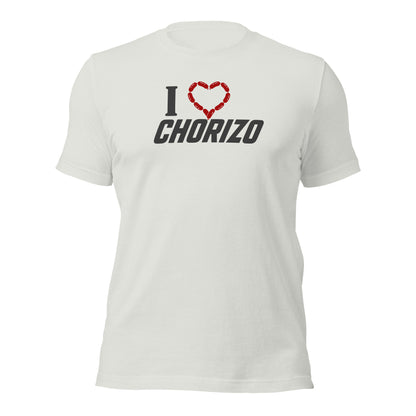 I ❤️ Chorizo – Funny Racing T-Shirt - Black Letters