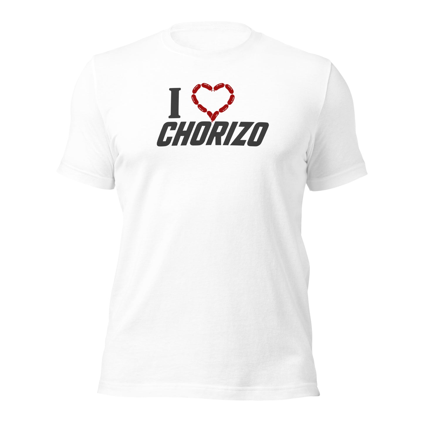I ❤️ Chorizo – Funny Racing T-Shirt - Black Letters